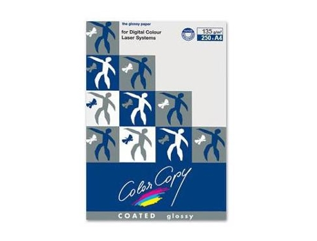 Papel Color Copy Brillo, Emb. 250 fls, 135 grs, A4