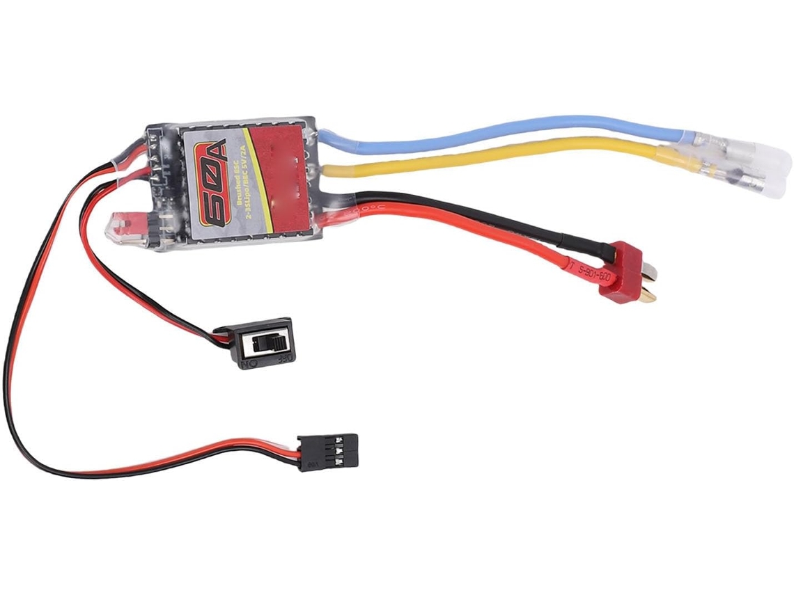 Esc Apto Para Motores Con Escobillas 540 550 380 370 Controlador Electrónico De Velocidad 60 Con Conector En T
