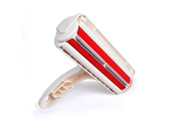 Cepillo adhesivo portátil para quitar pelos de mascotas, color rojo, Tommy01