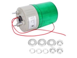 Luz De Advertencia Led Verde Berm Bem-1081j De 220 Vca Con Sonido E Iluminación De Emergencia