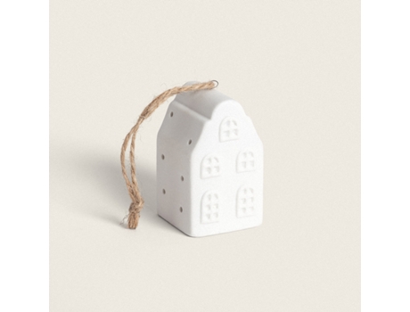 Casita de Navidad LED Cerámica con Batería Zedna