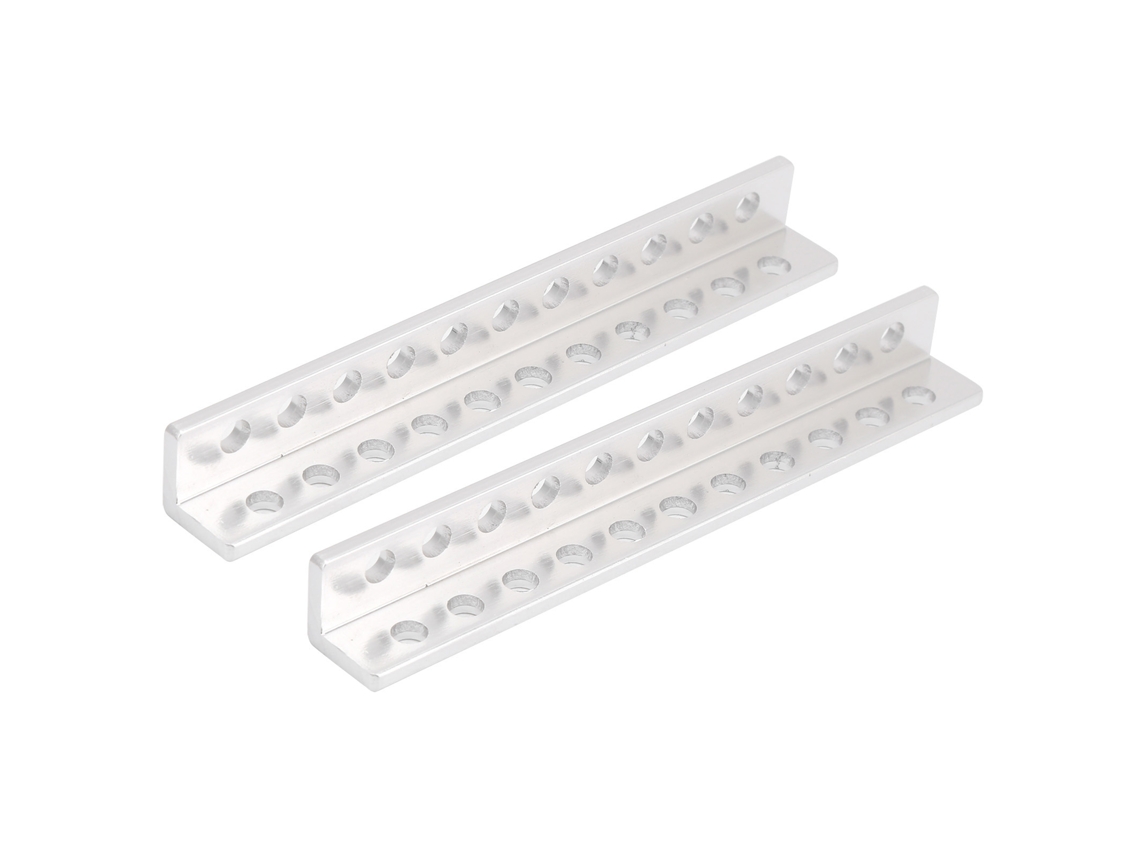 Perfil De Extrusión De Aluminio En Forma De L Con 11 Orificios, Accesorios Para Robots, 12x12 Mm, 3103-0011-0096