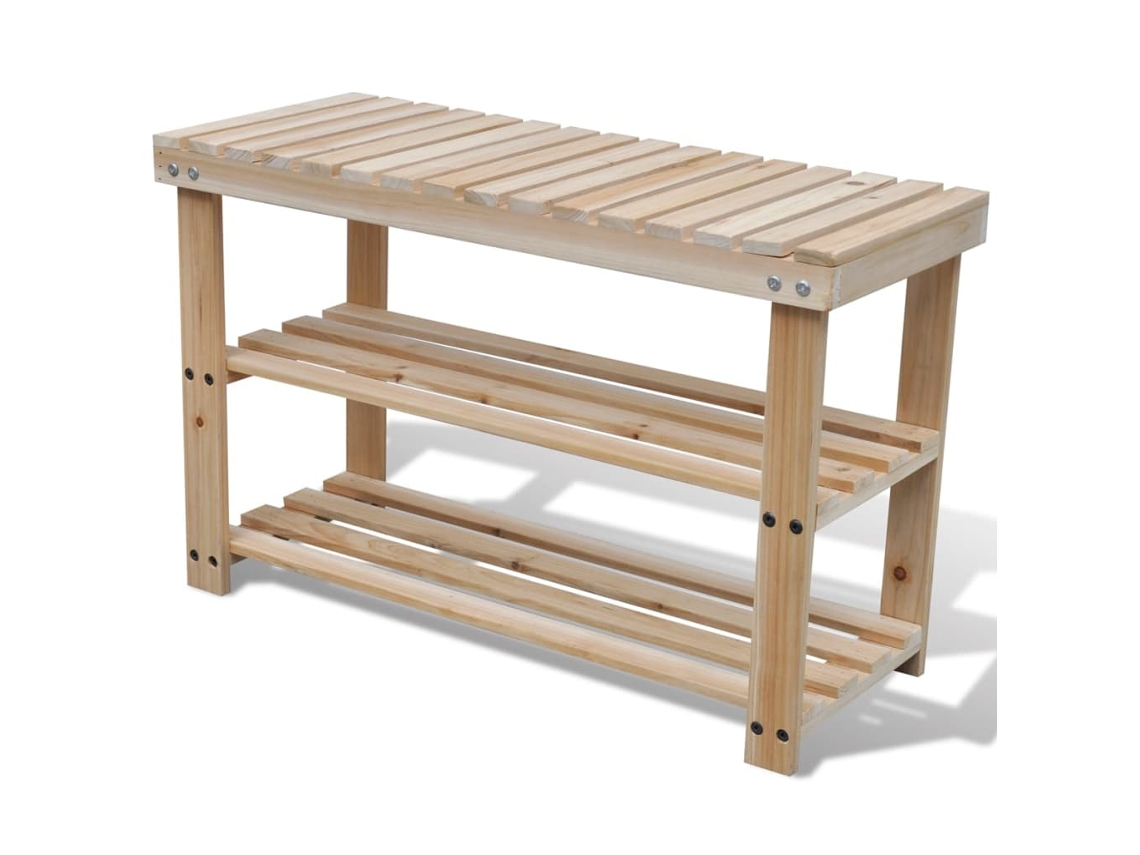 Zapatero VIDAXL Marrón Madera (70 x 29 x 45)