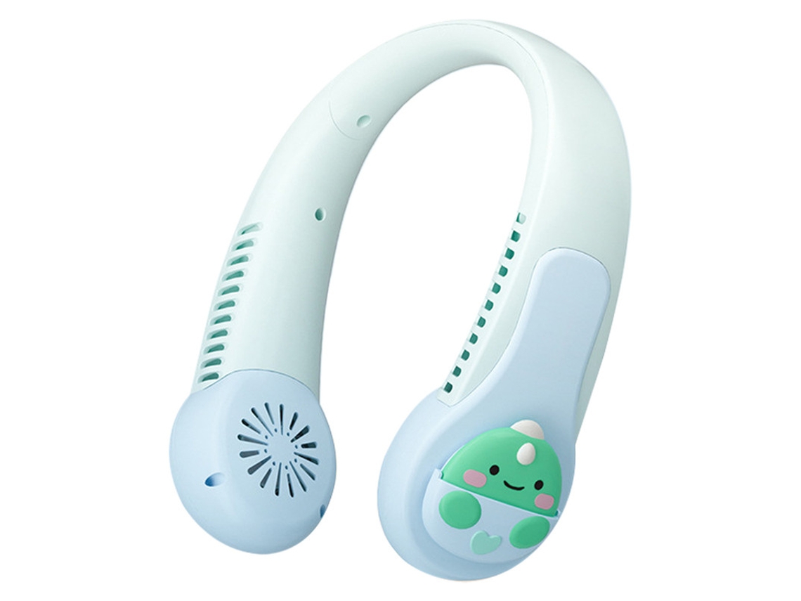 Ventilador portátil, 3 velocidades para ajustar la potencia del viento, batería de larga duración, energía eólica superpotente, Yizhood Green
