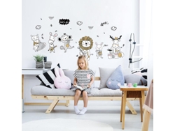 Rebe-1 Pieza Pegatina De Pared Adhesiva - Concierto De Animales Felices - Decoración Infantil Para Habitaciones