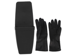 Bolsa De Silicone Resistente Ao Calor Com Luva Para Armazenamento De Chapinha E Prancha De Cabelo Com Ventosa