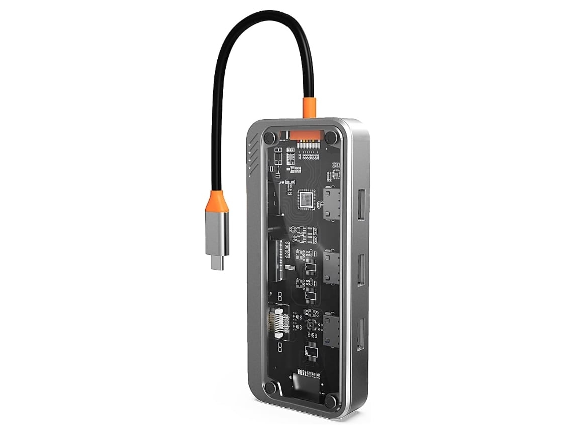 Adaptador De Docking Station Usb C Docking Station Para Laptop Usb-C 10 Em 1 4K Hdmi Vga Gigabit Ethernet 3 * Usb 3.0 100 W Pd Audio De 3 5 Mm