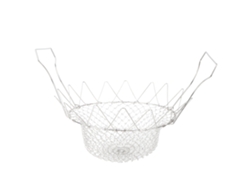 Cesta De Freír Plegable De Acero Inoxidable Para Cocina Con Filtro De Alimentos - Herramienta Práctica