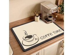 Alfombrilla de drenaje para cafetera, alfombrilla absorbente de aislamiento térmico en piel de 40x60 cm Digitallab