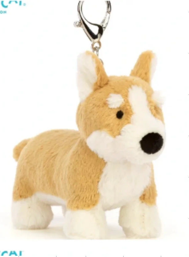 (corgi) Chaveiro De Pelúcia Fofo, Pingente De Brinquedo Macio. Decoração Para Bolsa.