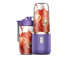 Liquidificador, Copo Juicer Portátil, Recarregável Via Usb, Para Preparar Smoothies, Milkshakes E Sucos (roxo) Spqment