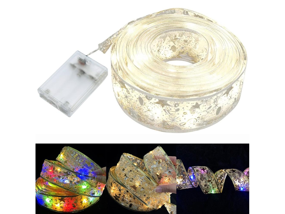 Guirnalda de luces LED de 4 m con cable de cobre para Navidad, jardín y terraza.