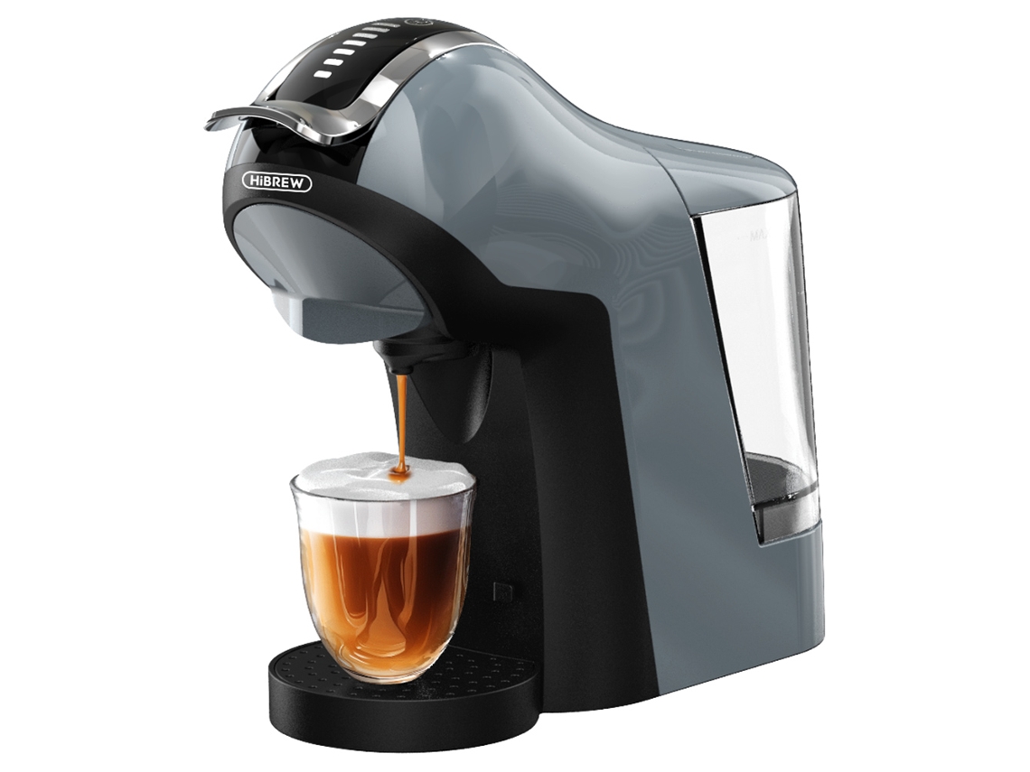 Cafetera de cápsulas Hibrew H17 4 en 1, preparación de café en frío y caliente, 20 bares de extracción, 7 niveles de agua ajustables, control táctil