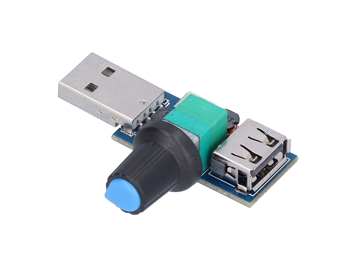 Controlador De Velocidad Para Ventilador Usb Módulo Ajustable De Baja Ruido Placa De Regulación