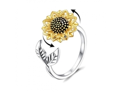 Anillo Giratorio Anti-estrés Chrui Girasol Terapia Ansiedad (cobre)