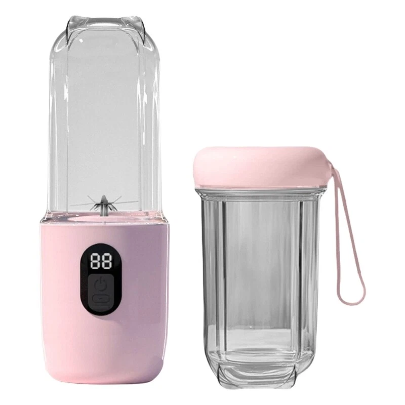 Exprimidor Eifson de 400 ml. Una carga completa permite exprimir de 6 a 8 tazas de jugo. Una taza, dos usos (rosa).