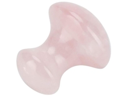 Piedra De Masaje De Cuarzo Rosa Natural Con Forma De Hongo Para Masaje Facial.