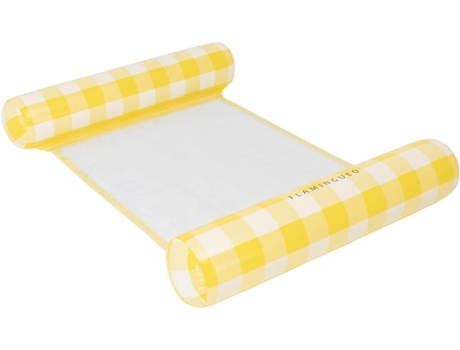 Colchoneta Piscina Hinchable FLAMINGUEO Amarillo 115 x 73 cm