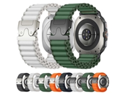 Correa ancha de nailon acanalado con hebilla de paracaídas para Samsung Galaxy Watch Ultra de 47 mm / Ultra 2025