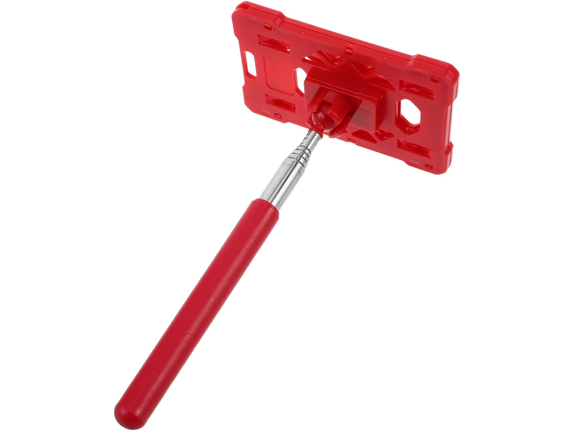 Palo Multifuncional De Plástico Rojo Para Portapermisos De Estacionamiento