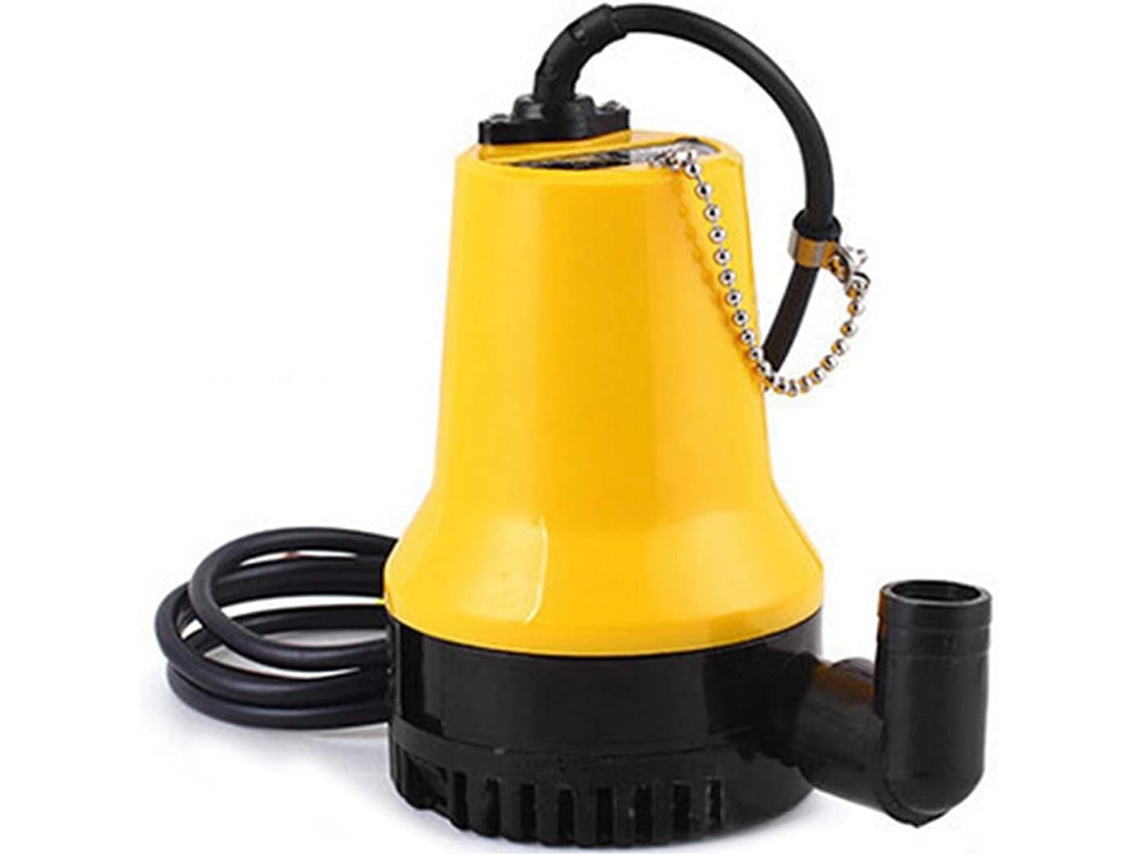 Bomba solar sumergible de 12 V CC, 4,35 m³/h, para riego y circulación de agua (amarilla), CHRUI (60 W, 5 A)