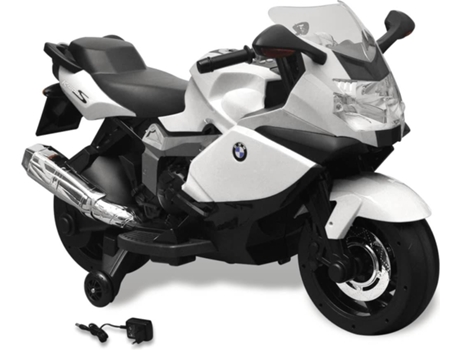 Moto eléctrica de juguete color blanca, modelo BMW 283 6 V