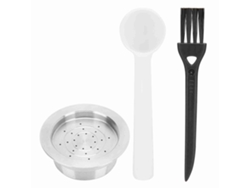 Kit de cuchara y cepillo para cápsulas de café reutilizables para máquina Lavazza Mio