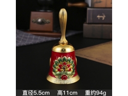 (jin Hongcai) Campana De Cobre Retro Con Manivela Para Servir Platos (metal)