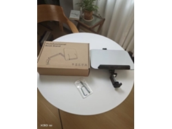 Estantería con brazo voladizo giratorio de 360°, ángulo y altura ajustables, para libros, textos y lectores electrónicos, de 14 a 17,3 pulgadas.
