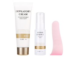 2026 kit Depilatório Creme 80g + Soro Reparador 40g para Eliminação de Cabelo e Cuidado da Pele Suave