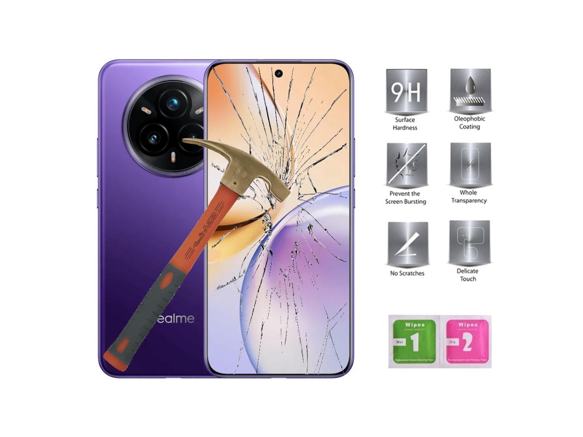 Protector Pantalla Para Realme 14 Pro Plus (5g) Cristal Templado Ptc Movilear