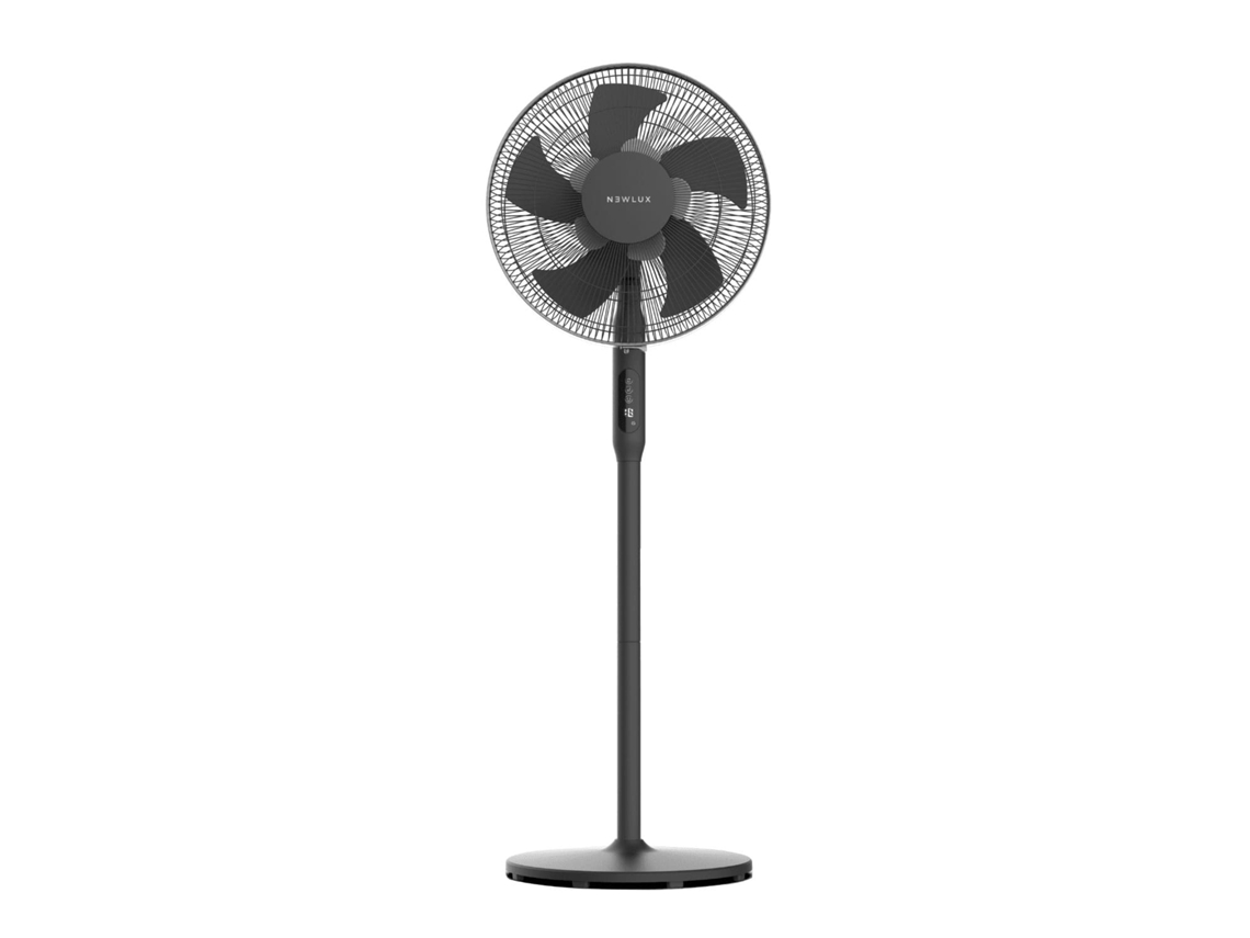 Ventilador de Pie Negro Newlux Smart W1050 10 Aspas de ø40cm con Mando