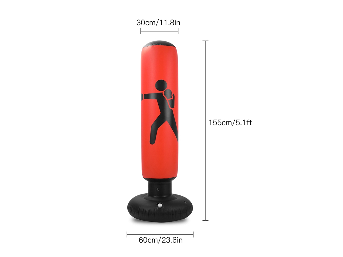 2026rebe-saco De Golpes Inflable Para Fitness, Saco De Boxeo Con Soporte, Pvc, Torre De Golpes Interior