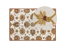 Alfombra BELIANI Ezine de Lana Marrón 140x200