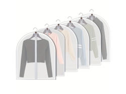 6 fundas para ropa, bolsas antipolvo para guardar ropa en el laboratorio digital (60 x 80 cm)