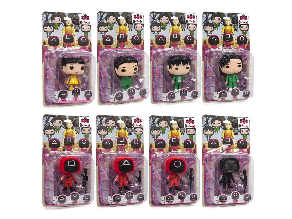 Figuras Squid Pop de 10 cm. 8 modelos surtidos en blísteres individuales. Presa.