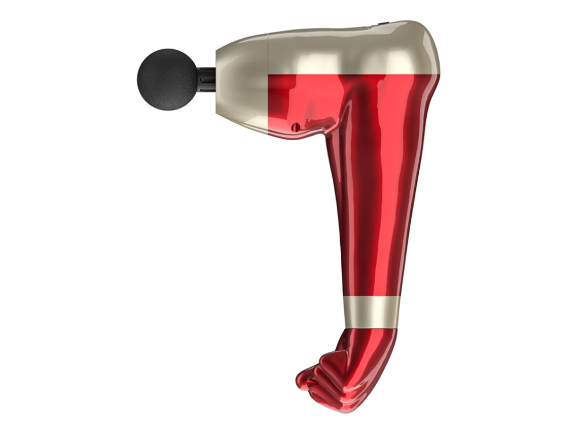 Pistola De Relajación Muscular Fascial Con Forma De Brazo (roja) Usb