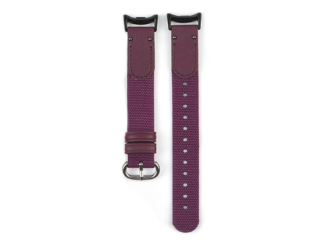 Correa para Xiaomi Smart Band 10/9/8 - Nylon trenzado - Hebilla de acero plateado