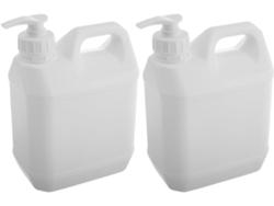 Nuobesty De 2 Frascos De Shampoo Recarregáveis, Recipientes Plásticos De 2l Com Bomba Dosadora