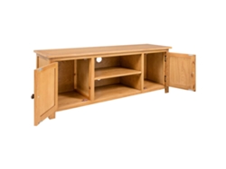 Mueble Para El Televisor | Mueble De Salón Madera Maciza De Roble 110x35x44 Cm Wsd881927