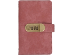Libreta De Ahorros Con Cerradura De Combinación Y Candado, Organizador De Billetes De Piel Sintética Con Efecto Cocodrilo.
