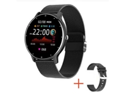 Reloj inteligente Bluetooth Bw0223 con monitorización de frecuencia cardíaca, oxígeno en sangre y presión arterial, color negro Ly Ebike
