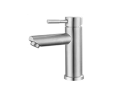 Grifo monomando para lavabo, acero inoxidable cepillado MDUG