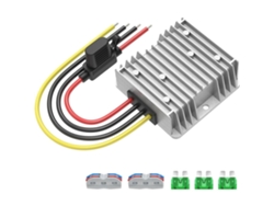 Convertidor De Voltaje De 12 V 20 A 240 W Dc17-55 A Cc Con Portafusibles Y Terminales De Cable.