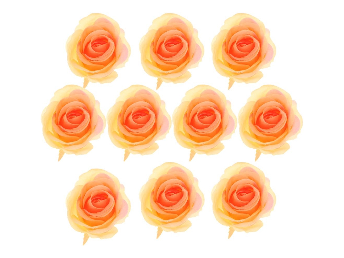 10 rosas artificiales para decoración (lowmoose)