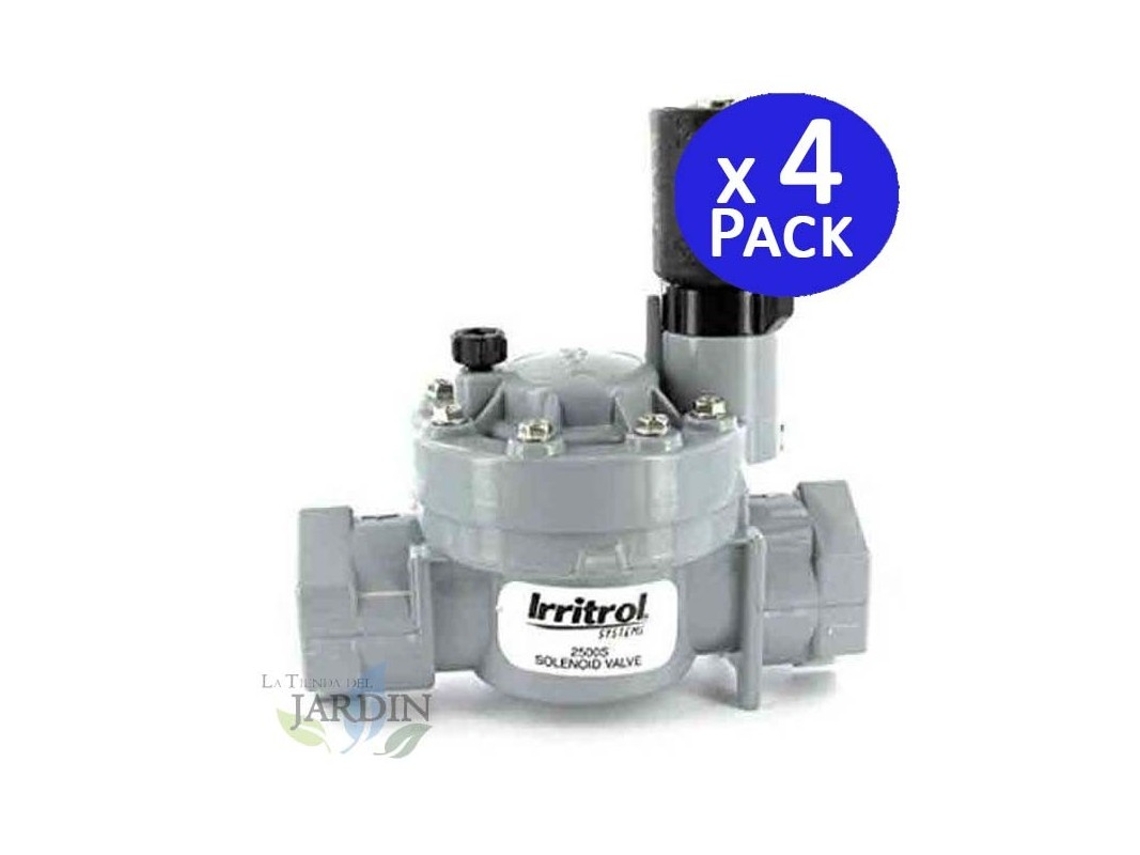 Electrovalvula Riego IRRITROL 2500Mt 1 9V 32Mm para Programadores Riego a Bateria 9V Pilas Pack 4 IRRITROL