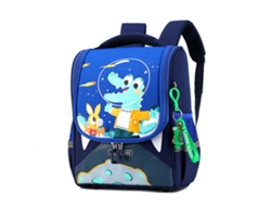 Mochila Infantil De Dibujos Animados Dinosaurio Azul Para Jardín De Infantes, Escuela Y Viajes, Resistente Al Agua Y Segura