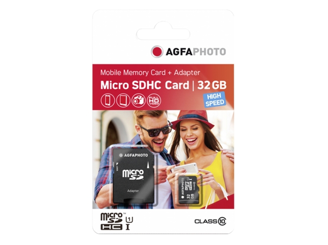 Tarjeta de Memoria AGFAPHOTO MicroSDHC 32GB C10 UHS-I