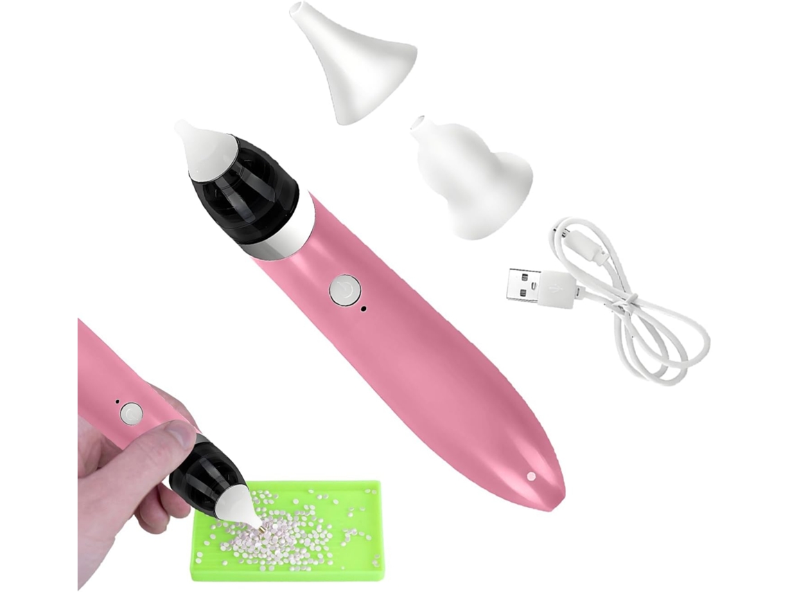 Caneta Elétrica Para Aplicação De Strass| Ferramenta De Sem Cera, 3 Modos De Sucção Ajustáveis Iniciantes,