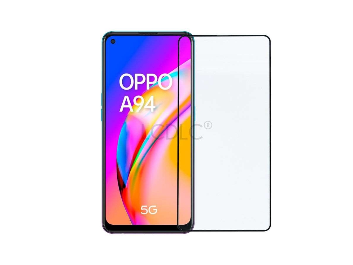 Cristal Templado Completo Negro Para Oppo A94 5g
